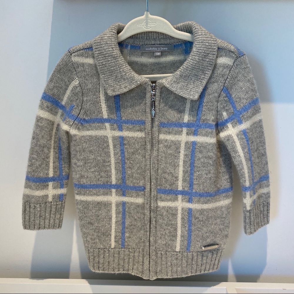 Nicholas & Bears Cashmere ZIP-up Sweater